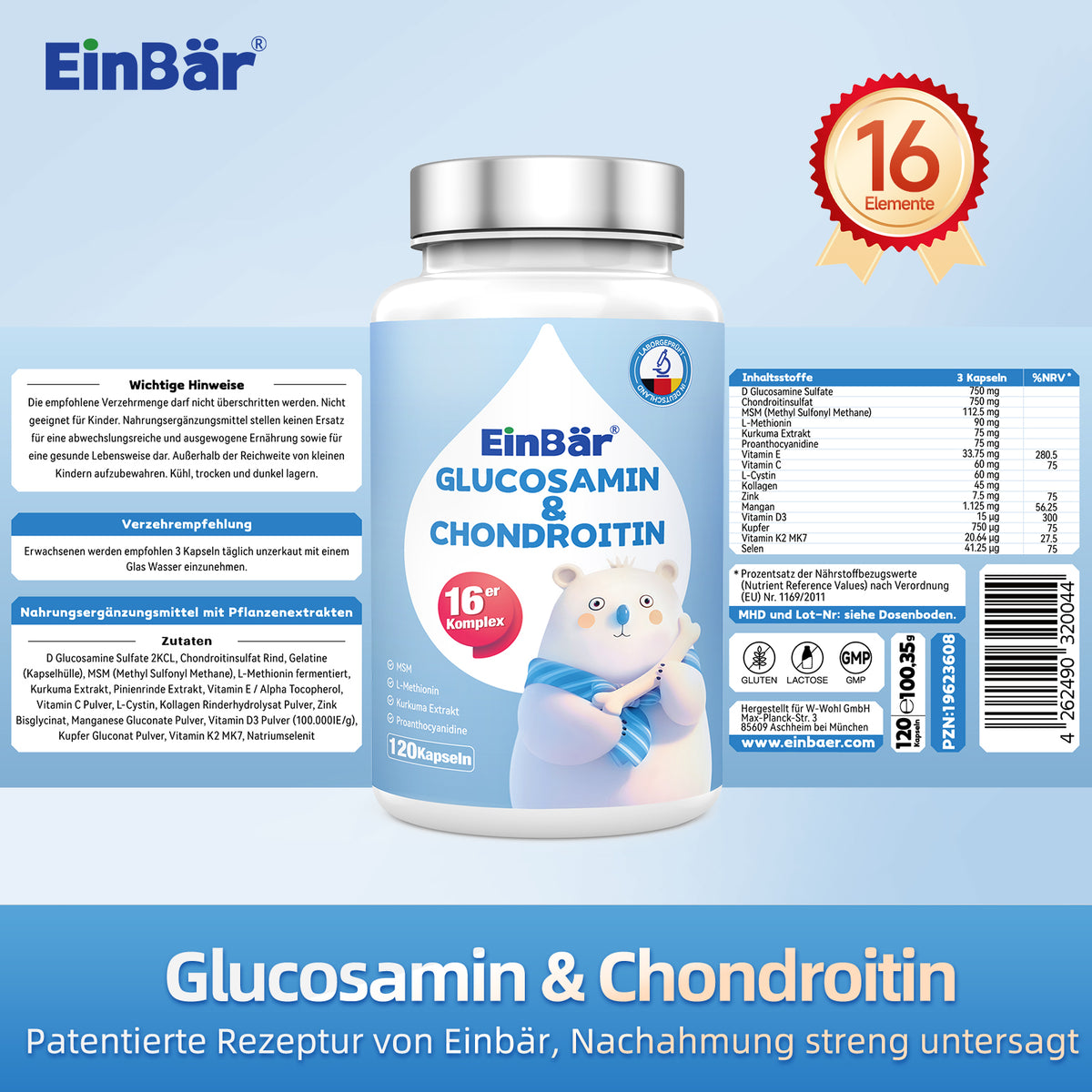 EinBär Glucosamin & Chondroitin – Detailansicht 7