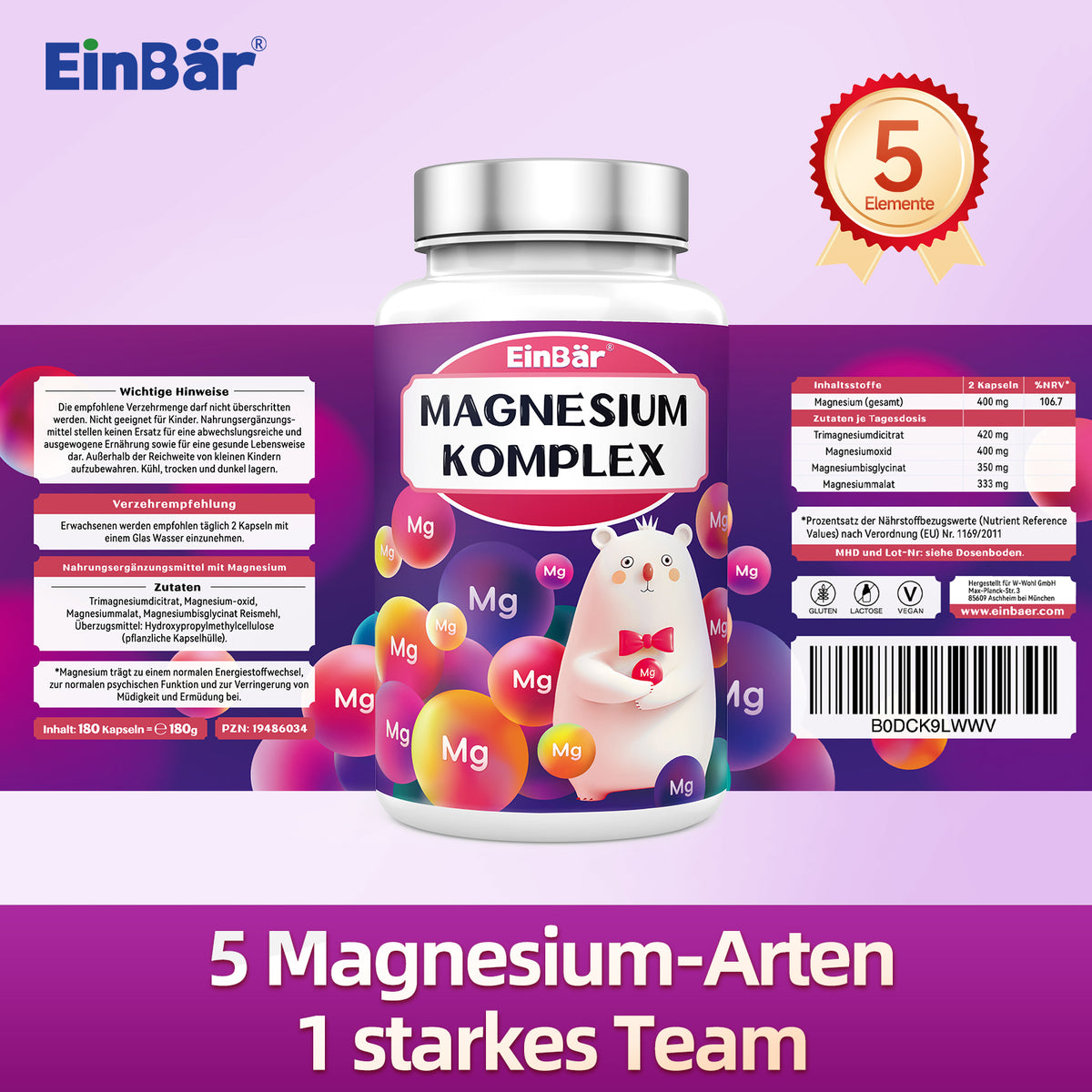EinBär Magnesium Komplex – Detailansicht 4