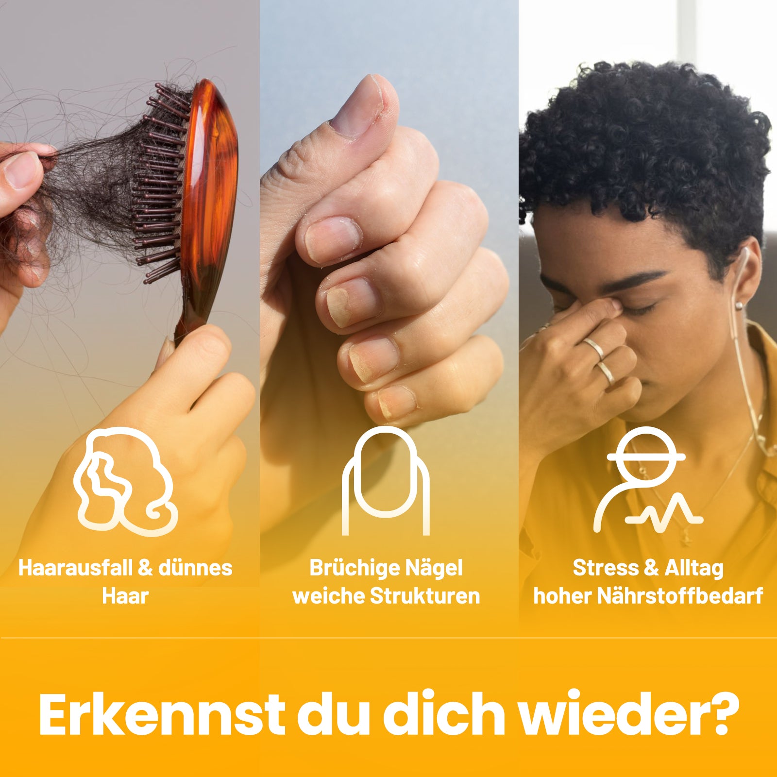 EinBär Haar Wunder Gummies Biotin 10000 µg, Zink, Selen, Vitamin A, C & E 14er Nährstoffkomplex für die Erhaltung normaler Haare Haut & Nägel | Vegan, Glutenfrei, Laktosefrei