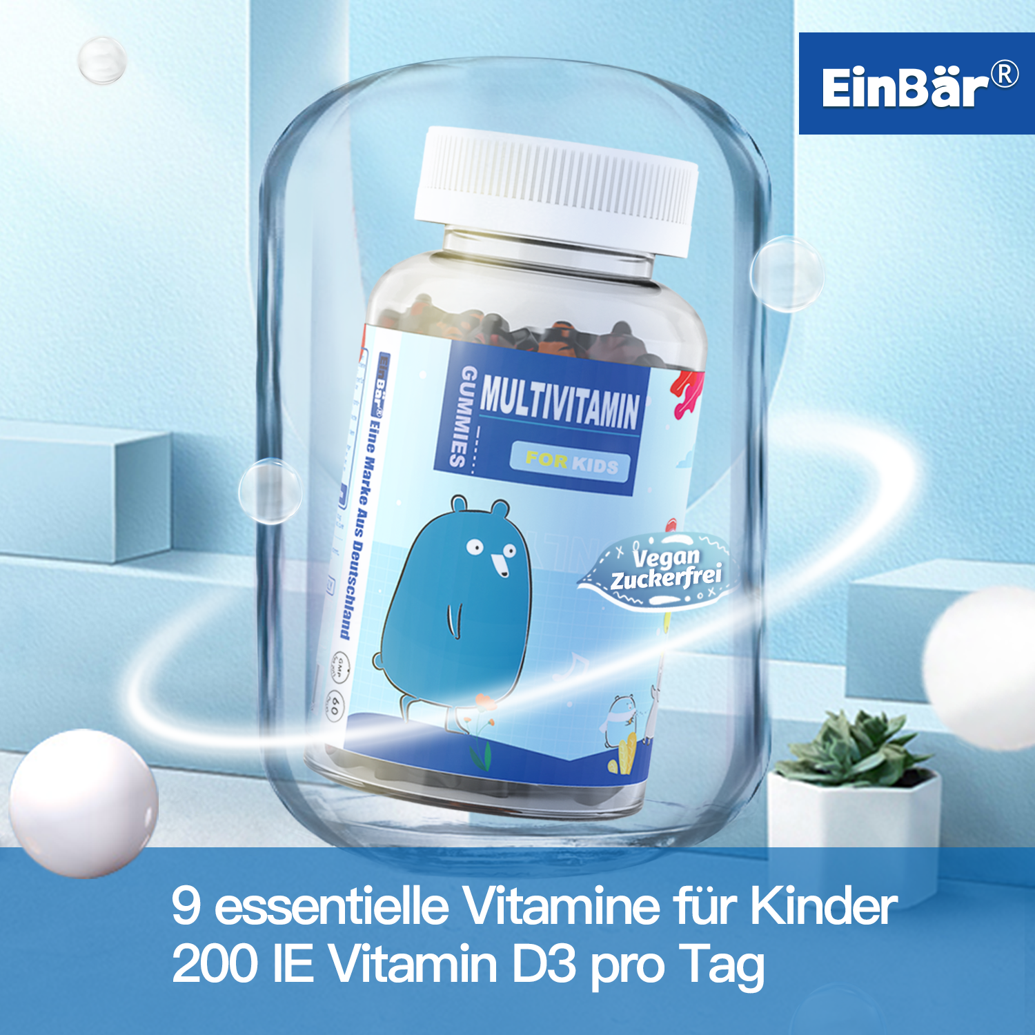 EinBär Multivitamin Vegan Sugar-Free Gummy